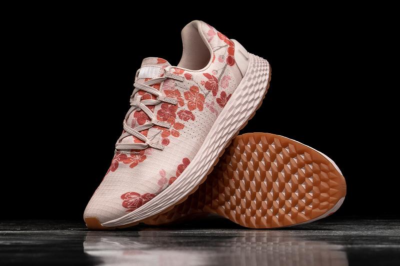 Pink Nobull Blush Cherry Blossom Ripstop Runner Women's Running Shoes | CA H1698A